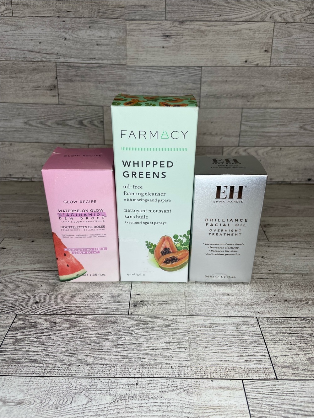 3-Piece Facial Treatment & Skincare Set,Glow Recipe, Farmacy, Emma Hardie